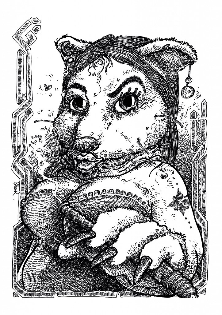 Beurette + Furry + Chica